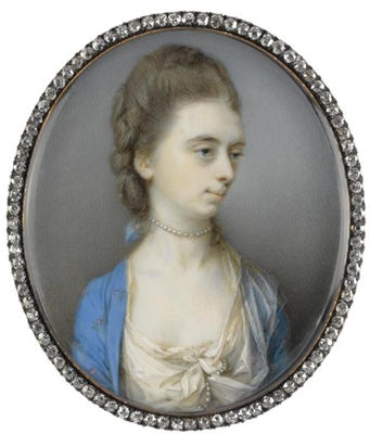 Jeremiah Meyer : PORTRAIT OF EMILY, COUNTESS OF BELLOMONT