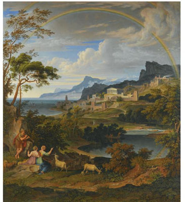 Joseph Anton Koch : HEROISCHE LANDSCHAFT MIT REGENBOGEN (HEROIC LANDSCAPE WITH RAINBOW)