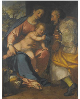 Giovanni Battista Paggi : THE HOLY FAMILY