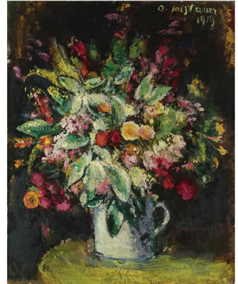 Anton Faistauer : BLUMEN STILLLEBEN (STILL LIFE WITH FLOWERS)