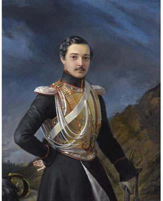 Pimen Nikitich Orlov : PORTRAIT OF AN OFFICER SAID TO BE IVAN BALASHOV