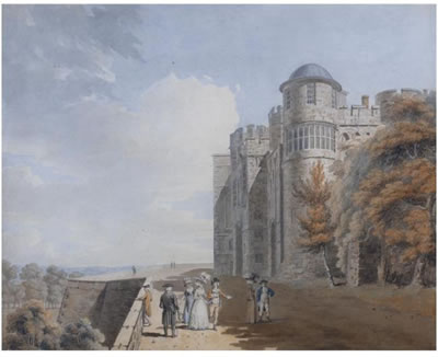 Edward Dayes : THE NORTH TERRACE, WINDSOR CASTLE