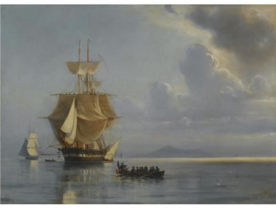 Jean Altamura : FRIGATE ON CALM WATERS