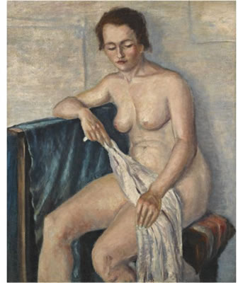 Nikolai Alexandrovich Zagrekov : SEATED NUDE