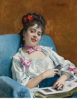 Raimundo De Madrazo Y Garreta : ALINE, ALBUM DE FAMILIA (ALINE, REFLECTIONS)