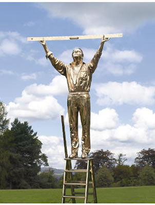 Jan Fabre : DE MAN DIE DE WOLKEN MEET (THE MAN WHO MEASURES THE CLOUDS)