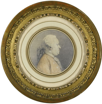 Augustin De Saint-Aubin : PORTRAIT OF MONSIEUR ANTOINE-JEAN AMELOT DE CHAILLOU (1732 - 1795)