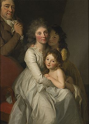 Johann Friedrich August Tischbein : PORTRAIT OF THE ARTIST AND HIS FAMILY