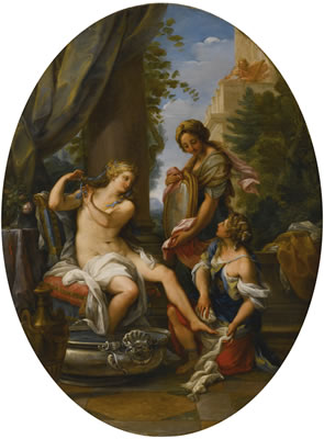 Giuseppe Bartolomeo Chiari : THE TOILET OF BATHSHEBA