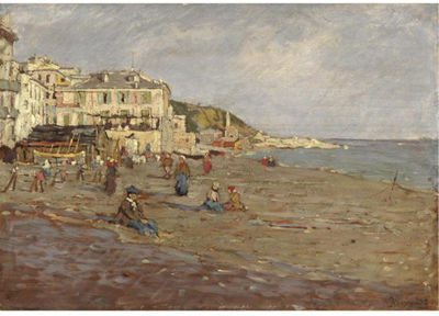 Enrico Reycend : SPIAGGIA DI VARAZZE