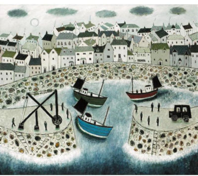 Joan Gillchrest : MOUSEHOLE HARBOUR, CORNWALL