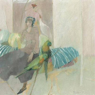 Brenda Lenaghan : GIRLS WITH PARAKEETS