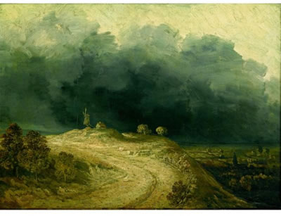 Georges Michel : STORM EFFECT, LANDSCAPE WITH MILL