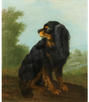 Jacques-Charles Oudry : Portrait de cavalier King Charles (1752)