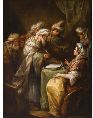 Carle Van Loo : Le contrat de mariage (1736)