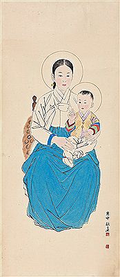 WoonSang Chang : Madonna and Child