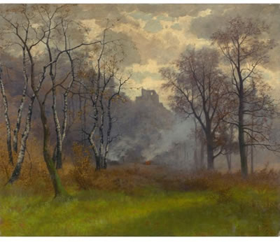 Jakob Lorenz Rudisuhli : AUTUMN LANDSCAPE