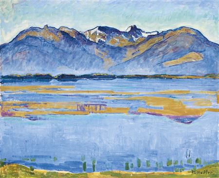 Ferdinand Hodler : MONTANALANDSCHAFT MIT BECS DE BOSSON UND VALLON DE RÉCHY