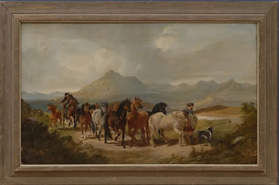 Henry Charles Woollett : Horse Roundup in the Highlands