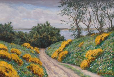 Anton Nissen : Beachpath at the Flensburg Fjord