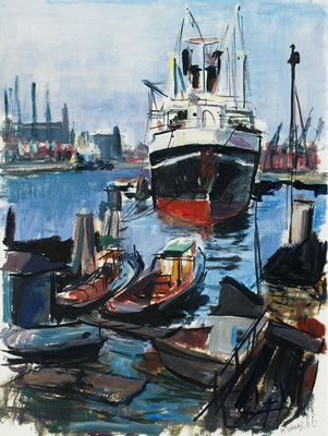 Hans Wrage : Hamburg Harbour