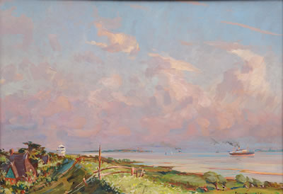 Hermann Wehrmann : The Elbe near Bielenburg