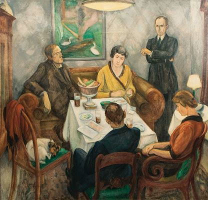 Friedrich Ahlers-Hestermann : Evening Talk - Abendgespräch