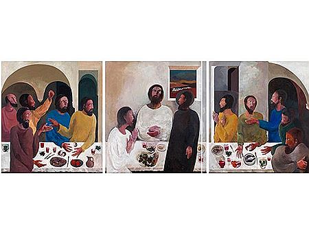 Cecil Edwin Frans Skotnes : The Last Supper, triptych, 1990