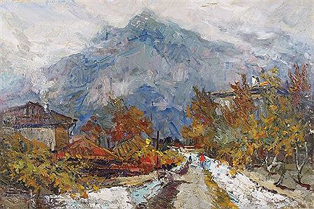 Victor Aleksandrovich Ferber : Autumn in Crimea