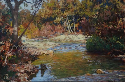 Edward Roworth : THE LAWRENCE RIVER IN AUTUMN