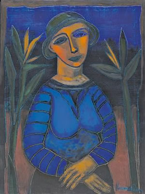 Jan Vermeiren : WOMAN IN BLUE