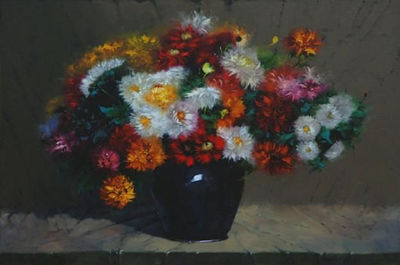 Hennie Griesel : STILL LIFE WITH FLOWERS