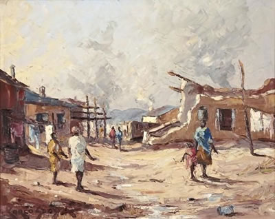 Carlo Sdoya : TOWNSHIP SCENE