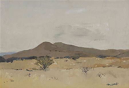 Walter Edward Westbrook : DRY LANDSCAPE WITH SAND DUNES