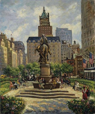 Saul Kovner : 5th Ave. Plaza, N.Y.