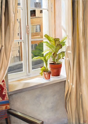 Ezer Sudai : A Plant in the Window