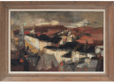 Suzanne Schweig Langsdorf Martyl : Abstract landscape