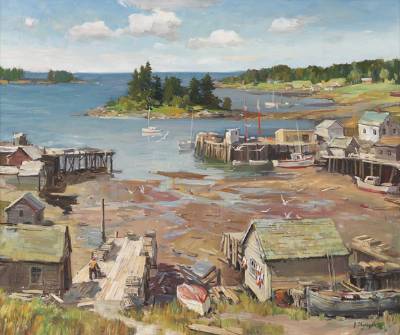 George Cherepov : Harbor in Maine