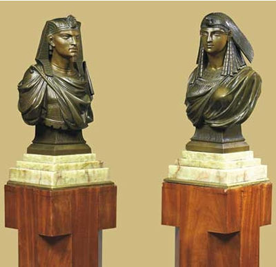 Pierre Eugène Emile Hebert : ISIS ET OSIRIS, 1867 (2 busts)