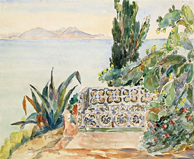 Louise Marie Peyre : Sainte Monique, villa au bord du golfe de Tunis