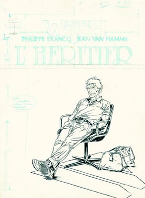 Philippe Francq : LARGO WINCH L'HÉRITIER (T.1), DUPUIS 1990 Couverture