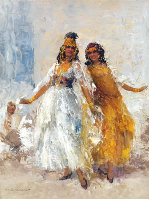 William Alphonse Lambrecht : DANSEUSES OULED-NAILS