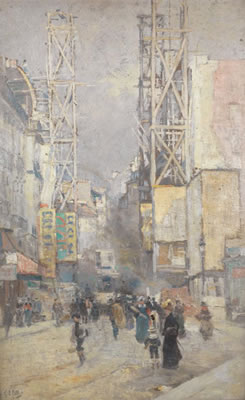 Eugène Louis Gillot : Rue de Paris,1900