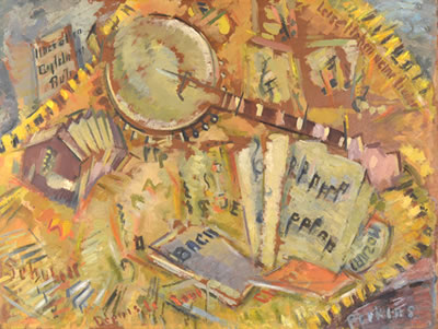 Harley Manlius Perkins : 'Still Life with Banjo'