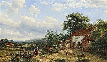 Henry Jutsum : An English Cottage