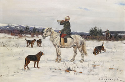 Sergei Semenovich Voroshilov : Hunting scene