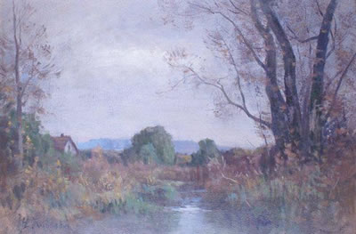 Emile Wegelin : PAYSAGE DE RIVIÈRE