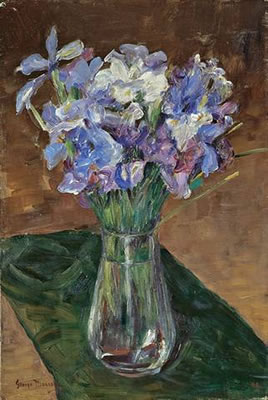 Georges Mosson : WEISSE UND BLAUE IRIS