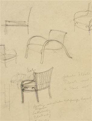 Mies Van Der Rohe : Studies for seating furniture