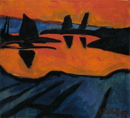 Karl Schmidt-Rottluff : Watt bei Ebbe